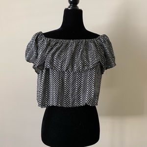 Pattern Crop Top